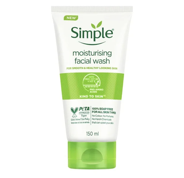ژل شستشوی مرطوب کننده moisturising سیمپل، گالری ام تو بیوتی|m2beauty